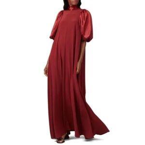 Co
Puff Sleeve High Neck Gown
Size XS -S